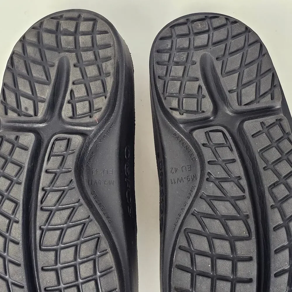 Shoes Oofos black classic flip flops Men's 9 W11 VGUC